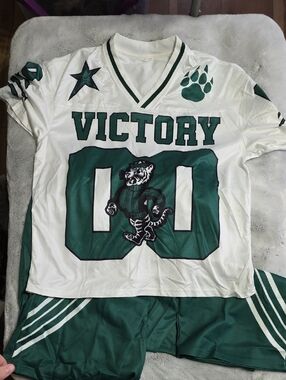 Victory Green & White Sports Jersey